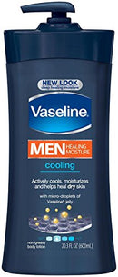Vaseline Men Healing Moisture Body Lotion - Cooling - 20.3 oz Vaseline