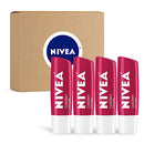 NIVEA Cherry Lip Care - Tinted Lip Balm for Beautiful, Soft Lips, Pack of 4, 0.68 Oz NIVEA