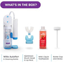 Willo Fully Automatic Kids U-Shaped Electric Toothbrush - 2 Brushing Timers, Deep-Cleans, Technique Free - Berry, Fluoride-Free and Dye-Free (Medium - Kids Ages 8-11 Years) Infinity Warehouse