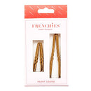 Frenchies Ultra Flocked Extra Soft French Twist Hair Pins: The French Hair Pins for Buns, Wedding Updo Hairstyles, Hair Extensions + Wigs, 20 Count, Blond Frenchies