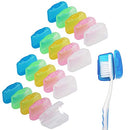 20 Pack Travel Toothbrush Head Covers, V-TOP Portable Toothbrush Caps Case Protector for Home and Outdoor (Plastic) V-TOP