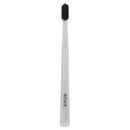 Boka Classic Toothbrush with Extra-Soft Activated-Charcoal Tapered Bristles | Bioplastic Handle | Includes Travel Cap | Dentist-Approved (White) Boka