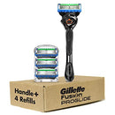 Gillette Fusion ProGlide Razors for Men, 1 Gillette Razor, 4 Razor Blade Refills, Shields Against Skin Irritation Gillette