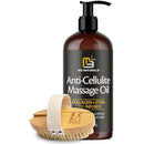 Anti Cellulite Massage Oil and Firm Dry Brush Kit | Collagen & Stem Cell Skin Tightening Kit | Radiant Body Care Kit for Women by M3 Infinity Warehouse