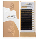 LASHVIEW 0.07 Thickness Silk Individual Lash Extensions Semi-permanent D Curl 12mm Soft Application for Professional Salon Use Pure Korean Silk lashes Volume Faux Mink Eyelash Extensions LASHVIEW