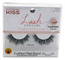 KISS Lash Couture Naked Drama Collection, Full & Fluffy Volume 3D Faux Mink False Eyelashes, Cushion Flexi Band & Split-Tip Technology, Tapered, Reusable and contact lens friendly, Style Organza, 1 Pair KISS