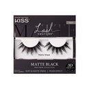 KISS Lash Couture Matte Black Faux Mink Collection, False Eyelashes 1-Pack, Soft Real Mink Texture & Matte Finish, High Impact Color, 3D Volume, Knot-Free Lash Band, Reusable, Matte Sheer, 1 Pair KISS