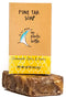 Handmade Pine Tar Soap Bar with Coconut, Oat, Honey & Chamomile – Biodegradable Sustainable & All Natural Body Wash Exfoliating Scrub for Men & Women- Helps Relieve Symptoms of Eczema, Psoriasis, Itch, Pregnancy Rash it's our choice no plastic bottle