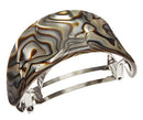 France Luxe Ponytail Barrette - Onyx France Luxe