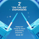 Grin Softstx,Gentle Dental Picks,Soft Flexible Bristles,Textured Plaque Removing Toothpick,Minty Flavor,for Between Teeth,Refillable Hygienic Case,for Braces,Bridges,and Implants,90 Count (Pack of 2) Infinity Warehouse