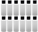 12-2-ounce Travel Bottles with Flip Caps (Black Cap) APAK GOODS