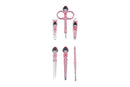 Japanese Pink Kokeshi Doll Shaped Travel Manicure Kit, 4 1/2 Inch Needzo