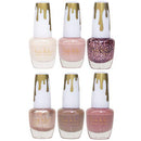 Nicole Miller Total Nudes Nail Polish Collection, Set of 6 Unique Glossy and Shimmery Nail Polish Colors for Women and Girls, Quick Dry Nail Polish' Nicole Miller