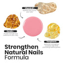 Beetles Jelly Nail Polish Set,6 Colors Pink Nude Jelly Quick Dry Nail Polish Fingernail Fast Drying & Long Lasting Nail Strengthener Polish Gifts for Women Infinity Warehouse
