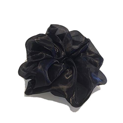 ANYA accessories Oversized Scrunchie | Extra Large Organza Look Hair Tie (Black Pearl) ANYA accessories Store