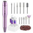 AIRSEE Portable Electric Nail Drill Professional Efile Nail Drill Kit For Acrylic Shape Tools with 11Pcs Nail Drill Bits and 56 Sanding Bands with 7 Pieces Tungsten Carbide Electric Nail Drill Bits AIRSEE