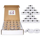 Beauticom 40pcs 10G/10ML Round Clear Jars with SILVER Lids for Lotion, Creams, Toners, Lip Balm, Makeup Samples - BPA Free Beauticom