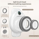 Electric Shower Back Cleaning Brush, Wall-Mounted Hands-Free Automatic Back Washer, 360° Rotating Exfoliating Body Scrubber, IPX7 Waterproof, Magnetic Charging, 3 Replaceable Heads Infinity Warehouse