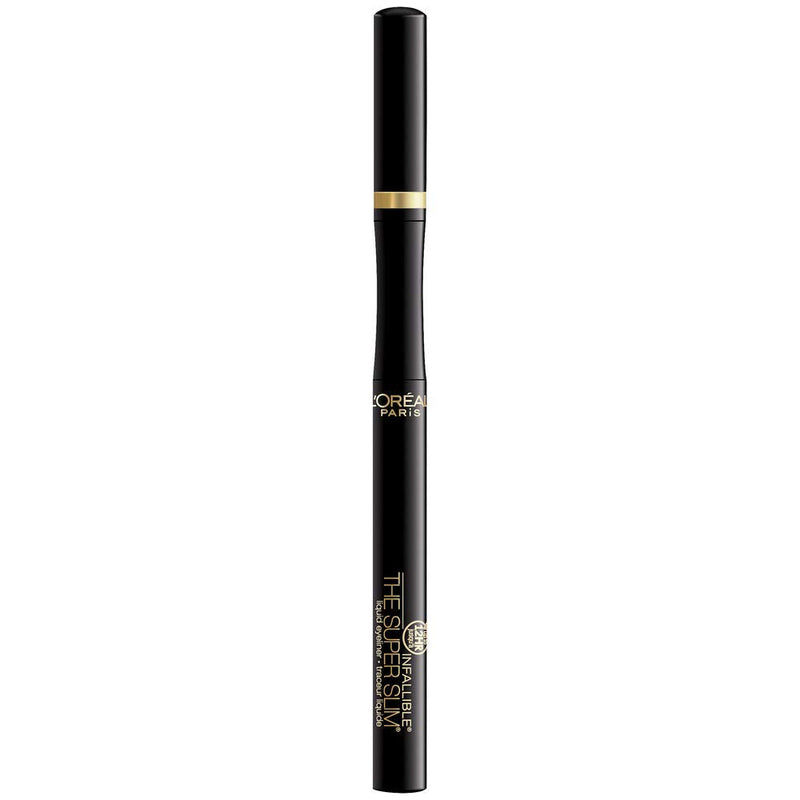 L'Oréal Paris L'Oreal Cosmetics Makeup Infallible Super Slim Liquid Eyeliner With Limited Edition Easy To Use Witch Eye Stencil Black, Halloween kit, 1 Count L'Oreal Paris