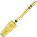 Upgraded PANA Volcano Nail Carbide Bit - Two Way Rotate use for Both Left and Right Handed use - Fastest remove Acrylic or Gel – For Manicure Drill Machine - 3/32" (Extra Coarse - XC, GOLD) PANA