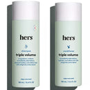 Hers Thickening Hair Shampoo 6.4 Fl Oz and Conditioner 6.4 Fl Oz Set. Helps Hair Look & Feel Thicker. Vegan, Paraben, Sulfate, Cruelty Free HER