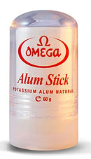 Omega Potassium Alum Stick After Shave Shaving Facial Toner Treatment of Razor Cuts & Nicks Omega