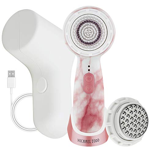 Michael Todd Beauty Soniclear Petite – Facial Cleansing Brush System - 3-Speed Powered Exfoliating Face Brush MICHAEL TODD BEAUTY