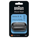 Braun Series 5 Electric Shaver Replacement Head, Easily Attach Your New Shaver Head, Compatible with All New Generation Series 5/6 Electric Shavers, 53B, Black Braun