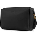 Small Vegan Leather Makeup Bag for Purse Travel Makeup Pouch Mini Cosmetic Bag for Women and Girls (Small, Black) Narwey