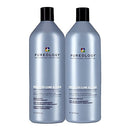 Pureology Strength Cure Blonde Purple Shampoo & Conditioner Bundle | For Blonde & Lightened Color-Treated | Sulfate-Free | Vegan | Updated Packaging | 33.8 Fl. Oz. Pureology