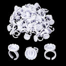 BEYELIAN Glue Rings, 100 Pcs Lash Glue Cups, Lash Extension Supplies, Lash Glue Holder for Volume Lashes Fan BEYELIAN