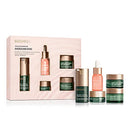Biossance Overachievers Set. Squalane + Lactic Acid Resurfacing Night Serum Bundle with Travel Size Best Sellers to Hydrate, Exfoliate and Smooth Fine Lines (5 items) BIOSSANCE