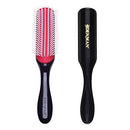 Denman Hair Brush for Curly Hair D3 (Black) 7 Row Classic Styling Brush for Detangling, Separating, Shaping and Defining Curls Denman