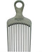 Chicago Comb Model 7 Carbon Fiber Pick Comb, for Long Thick Curly & Afro Hair, Black Color, 6 inches (15 cm) Chicago Comb