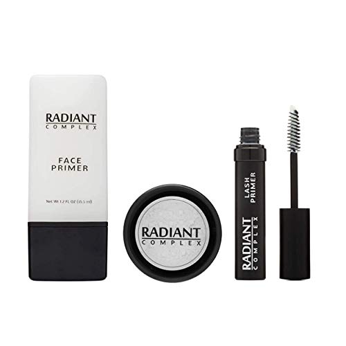 Radiant Complex Makeup Bundle: Face Primer, Eyelash Primer, and Finishing Powder (1 Of Each) Radiant Complex