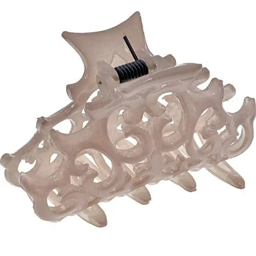 Camila Paris CP2906 French Hair Clips for Women, Girls Hair Claw Clips Jaw Fashion Durable and Styling Hair Accessories for Women, Strong Hold No Slip Grip, Made in France. 2 inch Amber Camila