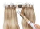 Hair Works ULTRA Hair Extension Holder - Professionally Designed to Securely Hold Extra Wide Wefts including Halos, Hand Tied Wefts, Beaded Wefts and Full Bundles While You Wash, Color, Style & Store Hair Works