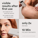Nood™ NEW Flasher Pro — IPL Laser Hair Removal Device & Anti-Aging Red Light Therapy for Women & Men — Pain-free, Permanent, Visible Results After First Use & Works Everywhere Hair Grows — Matte Black Infinity Warehouse