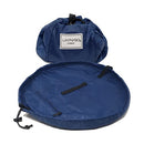 Lay-n-Go Cosmo Drawstring Makeup Organizer Cosmetic & Toiletry Bag for Travel, and Daily Use with a Durable Patented Design, 20 inch, Navy Lay-n-Go