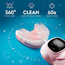 Bendi Sensory 360 Round U-Shaped Astronaut Design Mouthguard Electric Toothbrush for Kids Ages 2-7 - Automatic Memory Function - 5 Modes Toothbrush with Multiple Heads – Kids Travel Essentials (Pink) Infinity Warehouse