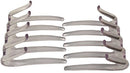 Parcelona French Crab Interlocking Clear Medium 2 1/4" Celluloid No Slip Ponytail Updo Clips Flexible Sturdy Hold Hair Clips Side Comb for Women and Girls, Made in France Parcelona