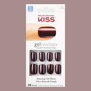 Kiss Nails GEL FANTASY "KGN09" (AB FAB) Short Design Nails w/Adhesive Tabs & Glue KISS