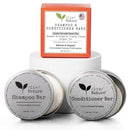 Shampoo Bar and Conditioner Set with Travel Case | Volume and Moisture for Dry Hair | Orange, Ylang Ylang, Argan Oil | Made in USA | 2-pk Infinity Warehouse