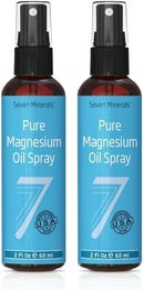 Seven Minerals Pure Magnesium Oil Spray, Big 12oz, USP Grade, Extra Strength, for Feet, Sleep, Muscle Pain & Cramps - Mined in The USA Infinity Warehouse
