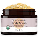 Organic Body Scrub - Citrus Lavender Sugar Scrub for Body Polish, Exfoliating Body Scrub Exfoliator & Foot Scrub, Body Exfoliator, Body Scrubs for Women Exfoliation, Sugar Scrubs for Women & Men Beauty by Earth