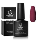 Beetles Gel No Wipe Matte Top Coat - Soak Off Nail Lamp Gel Nail Polish Matte Finish and Long Lasting for Christmas Gift Set Gel Nail Kit beetles Gel Polish