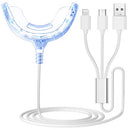 Teeth Whitening Accelerator Light, 16x More Powerful Blue LED Light, Mouth Tray Teeth Whitening Enhancer Light Trays Connected with iPhone/Android/USB for Home Use PHOEBE
