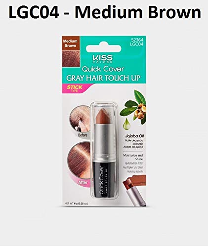KISS Quick Cover Gray Hair Touch Up Stick (Brown) KISS