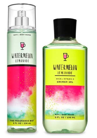 Bath and Body Works WATERMELON LEMONADE - Duo Gift Set - Shower Gel and Fragrance Mist - Full Size Bath & Body Works