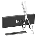 ESSOY Professional Thinning Shears Hair Cutting Teeth Scissors(6.5-Inches),Stainless Steel Haircut Scissor with Fine Adjustment Screw for Home Salon,Barber Hairdressing Scissor for Women Men Kids Essoy